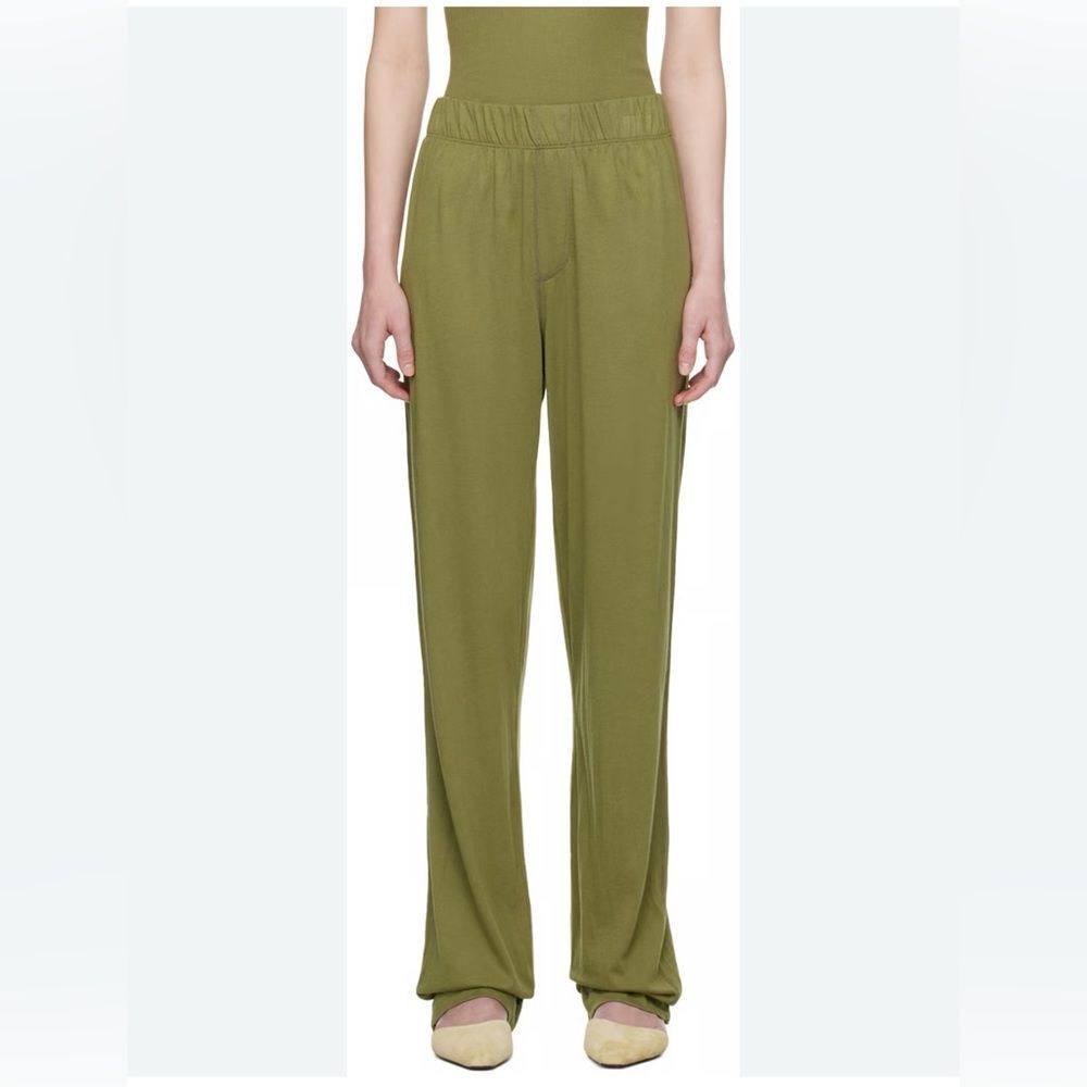 Eterne Women’s Size XL Olive Green Lounge Wide Leg Elastic Waist Pants